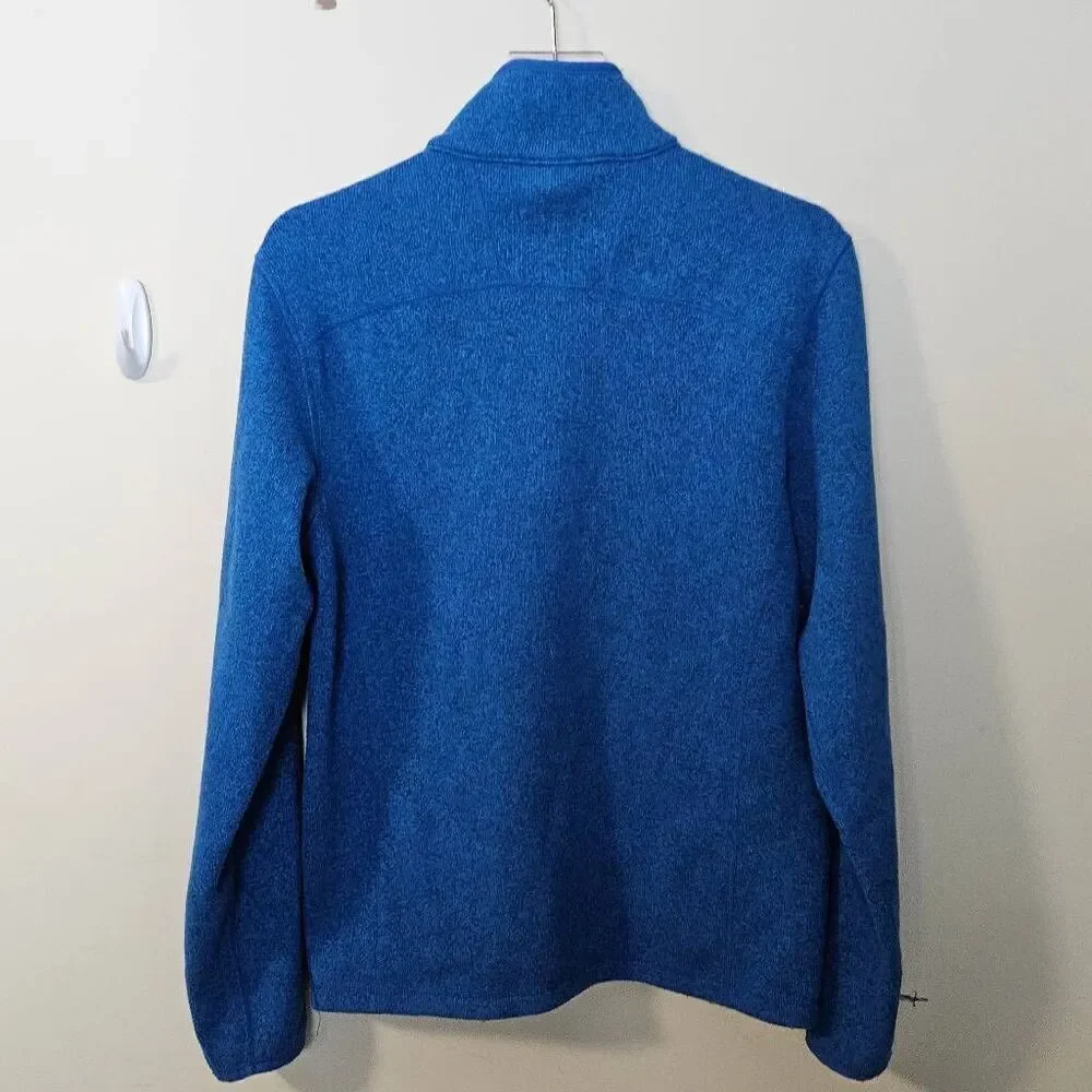 The North Face 1/4 Heavyweight Sweater Zip Fleece Jacket Mens Small Blue
